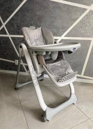 Стул для кормления chicoo polly magic relax gray