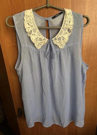 Блуза с кружными вставками