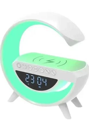 Уцінка! настільна смарт-лампа, нічник bt-3401 rgb rainbow з bluetooth колонкою (погане...