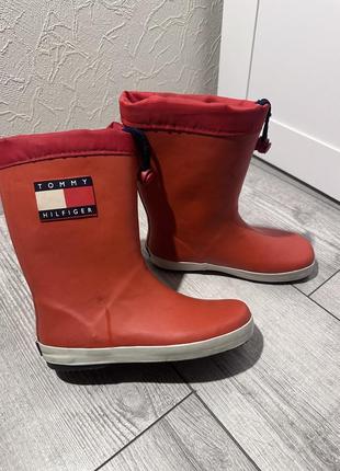 Гумові чоботи/резиновые сапоги 33р hilfiger
