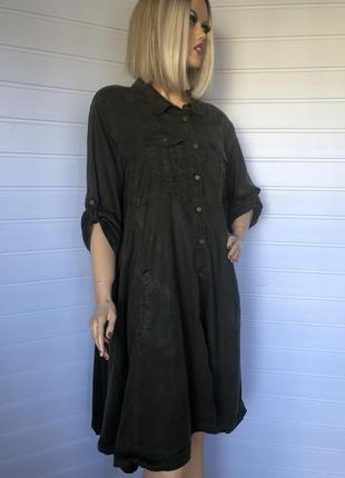 Ліоцелева сукня сорочка силует-а3 фото