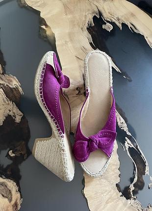 Мюлі шкіряні carvela фуксія