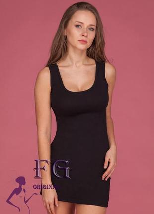 Трикотажне жіноче плаття з принтом "bronx" | розпродаж моделі