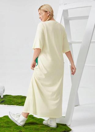 Сукня батал з принтом максі на щодень, 1500+ відгуків, єдиний екземпляр5 фото