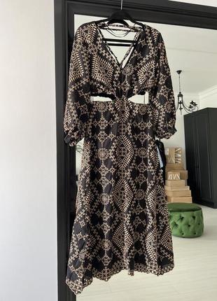 Zara платье с вышивкой, м5 фото