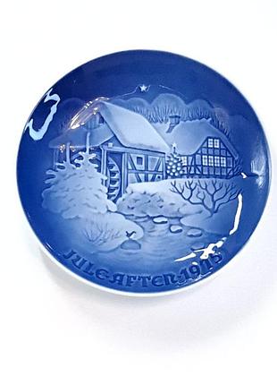 Декоративная настенная тарелка made in denmark, b&amp;g. на тему "режимов" 1975р