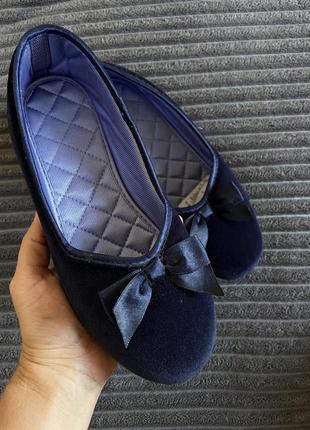 Бархатні капці тапки дитячі  marks and spencer 35