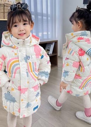 Красивая куртка на 2-10 лет