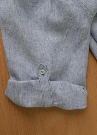 Льняная удлиненная блуза  marks & spencer , лен8 фото