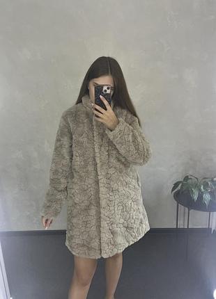 Нова еко-шубка, нова бежева шуба