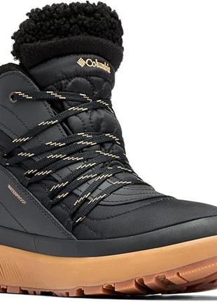 Зимние черные женские ботинки columbia women's red hills omni-heat snow boot