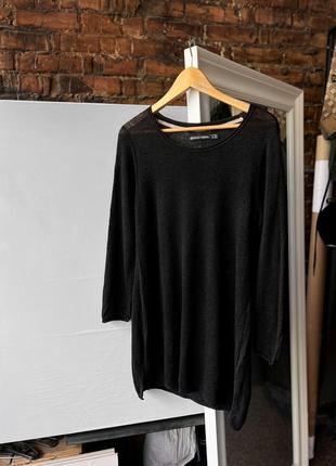Gudrun sjoden women’s linen black sweater tunic jumper жіночий светр, туніка, джемпер з льону1 фото
