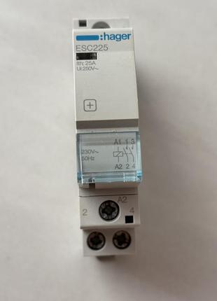 Контактор 230в 25a, 2нв, hager esc225