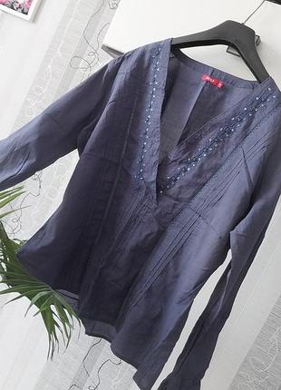 Рубашка блуза с рукавом 100 коттон 16 р-р