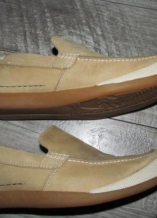 Кожаные туфли мокасины timeberland р. 8,5 w - 28 см7 фото