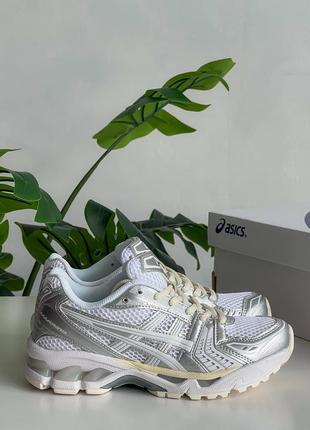 Asics gel-kayano 14 silver/white6 фото