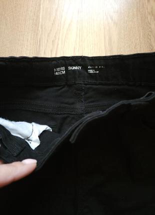 Чорні дитячі джинси скіни 9-10років denim4 фото