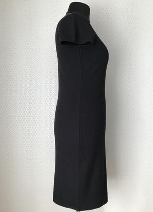 Стильное красивое трикотажное черное платье от yessica, размер l (до 3xl)4 фото