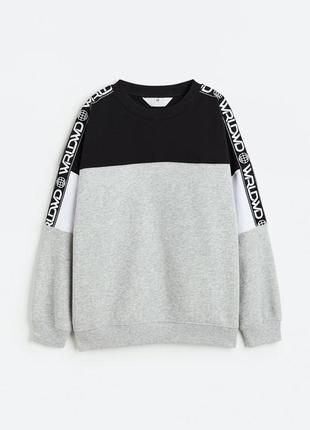 H&m теплый фирменный свитшот худи утеплен на флисе нм толстовка кофта на мальчика подростка