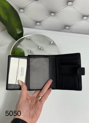 Чоловічий стильний та якісний гаманець з натуральної шкіри6 фото