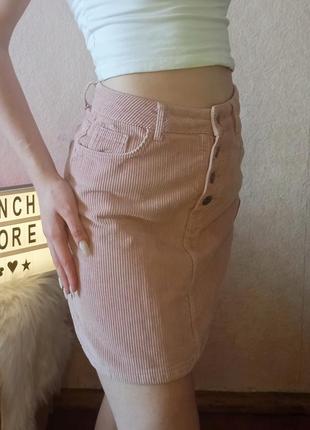 Бордова вельветова спідничка 🍇 4