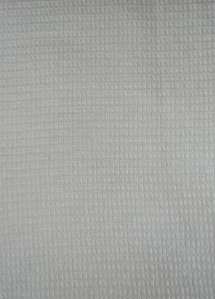 Белое кухонное вафельное полотенце