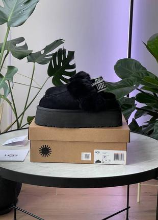 Угги женские ugg funkette slipper platform black