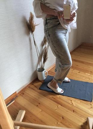 Женские  прямые серые  джинсы классика h&h5 фото
