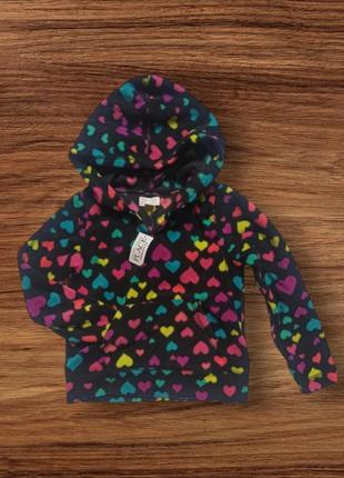 Флиска флисовая кофта свитер капюшонка худи сердца сердечки