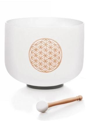 Кристальная чаша для медитации 528 гц поюща хрустящая