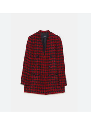 Удлиненный жакет пиджак блейзер zara шерсть