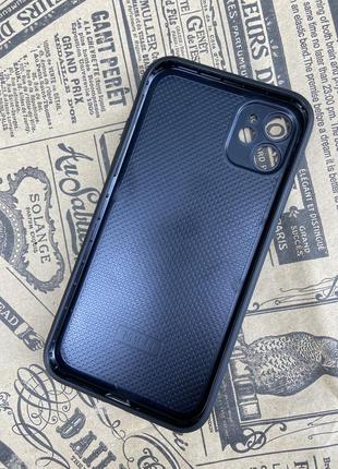 Кожаный черный чехол для iphone 11 2
