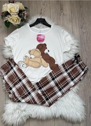 Піжама ведмедики піжама з штанами