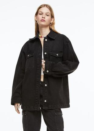 Джинсова куртка, жакет оверсайз h&m