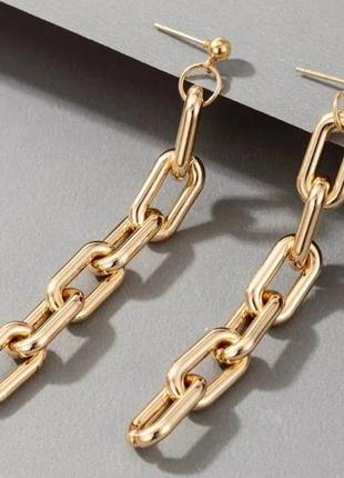 Серьги цепи 2