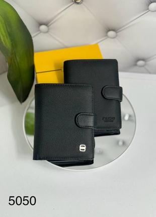 Чоловічий стильний та якісний гаманець з натуральної шкіри7 фото
