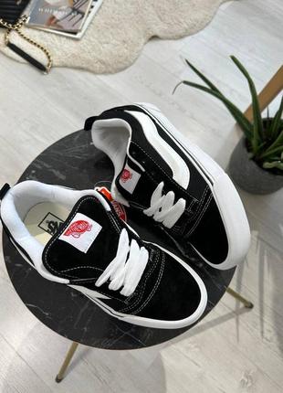 👕vans knu skool black white2 фото