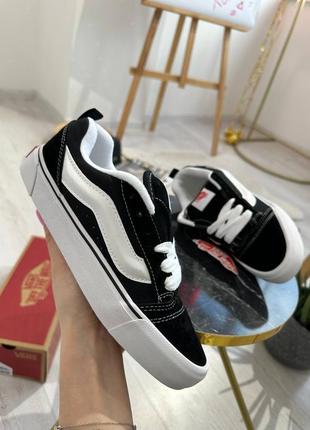 👕vans knu skool black white10 фото