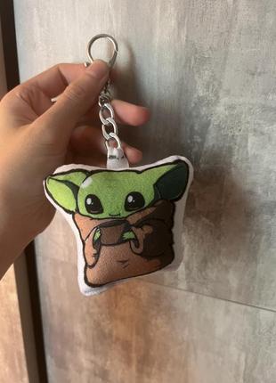 Игрушка брелок на сумку рюкзак ключагрога, baby yoda, йода