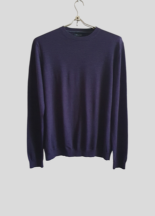 Шерстяной свитер джемпер цвета баклажан bellino р.xl