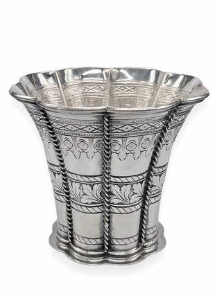 Серебряный стакан margrethe cup. дания, 1946 год, 425 граммов3 фото