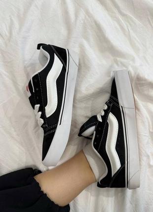 Vans knu skool black white7 фото