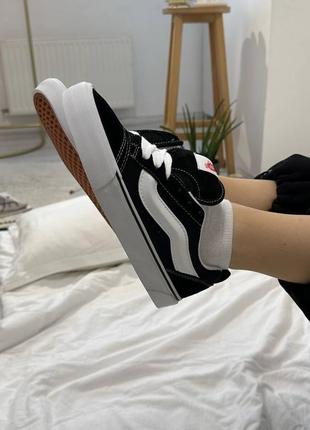 Vans knu skool black white10 фото