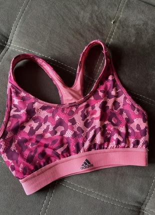 Леопардрвий спортивний топ adida$🐆