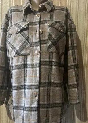 Сорочка тепла пальто клітинка є сліди носіння пог до 60 см