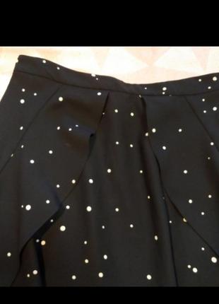 Uk 16 на 52 размер юбка юбка с воланами на запах с разрезами9 фото