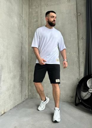 Чоловічий літний спортивний прогулянковий костюм повсякденний шорти та футболка літо5 фото