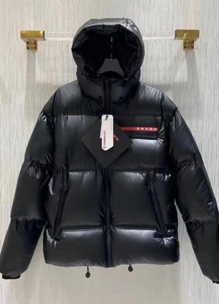 Пуховик укорочённый, куртка в стиле prada, прада