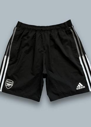 Спортивні шорти adidas arsenal black shorts1 фото