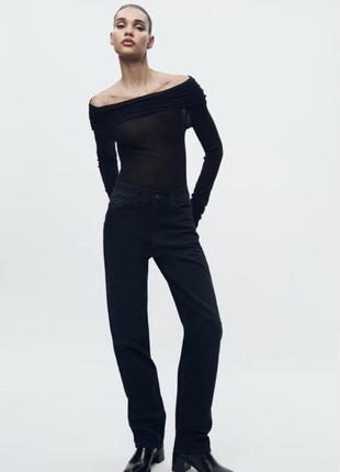 Джинси zara relaxed pant high rise